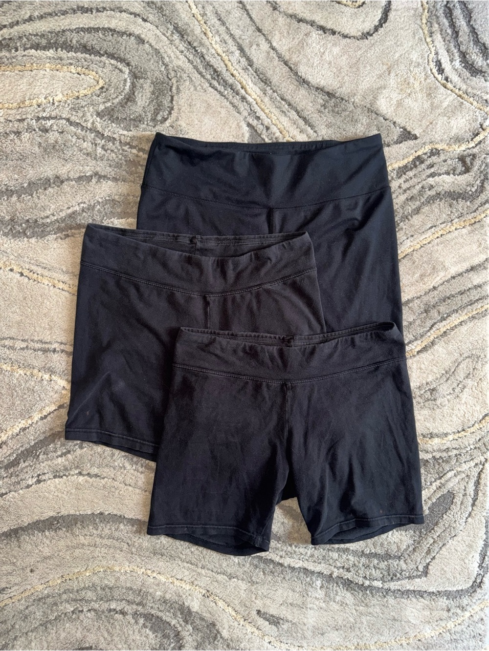 Jockey Black Women's High-Rise Bike Shorts Trio